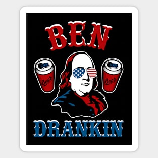 Ben Drankin Fourth of July President Magnet